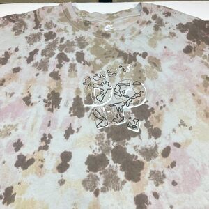 NIKE Max90 Beige Pink Camo Tie Dye TEE T SHIRT Sz Mens XXL